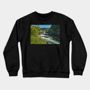 Strbacki Buk Waterfall in Bosnia Crewneck Sweatshirt